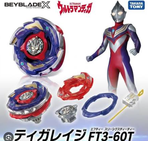 BEYBLADE X BXG-70 CX-00 迪卡狂怒 FT 3-60T 戰鬥陀螺 CX-00 戰術組合包超人力霸王迪卡狂怒FT 3-60T BEYBLADE X戰鬥陀螺